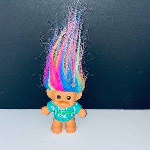 Russ Lucky Lottery Troll Doll With Rainbow Hair Pretend Play Toy Figure